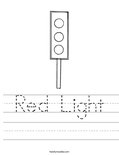Red Light Worksheet