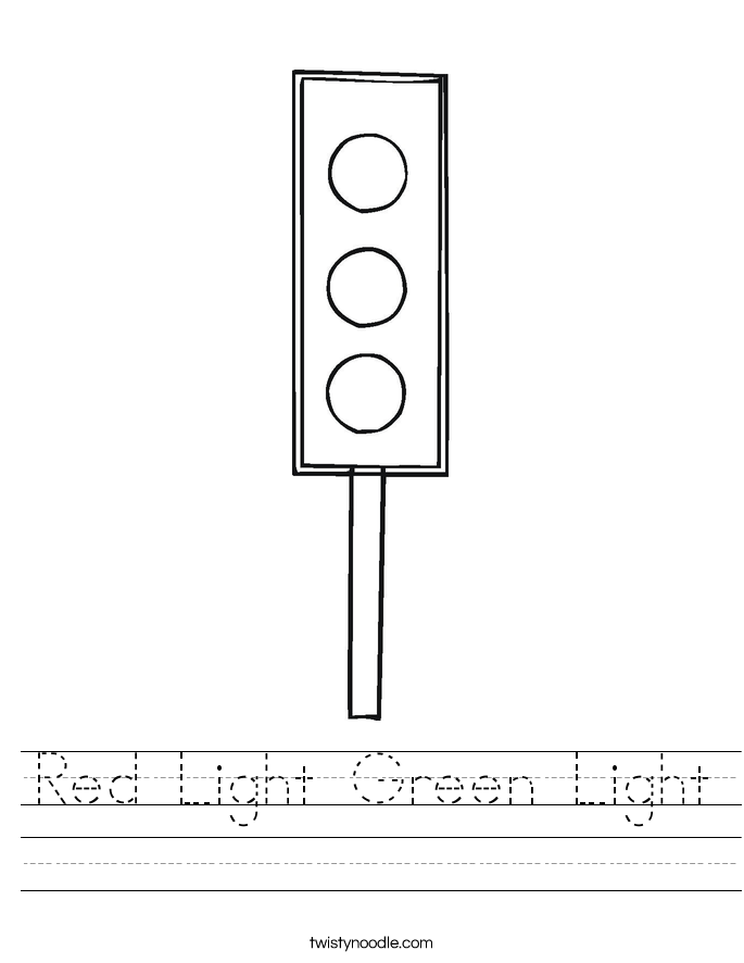 Red Light Green Light Worksheet