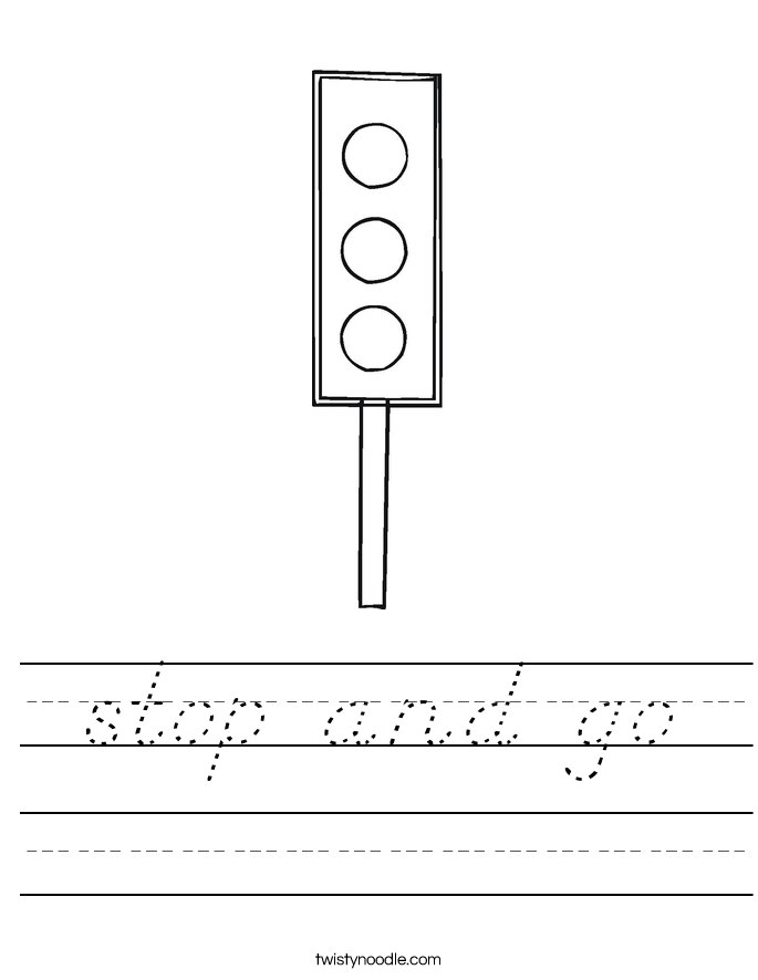 stop and go Worksheet