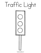 Traffic Light Coloring Page