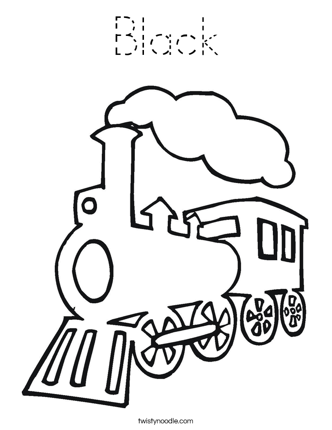 Black Coloring Page