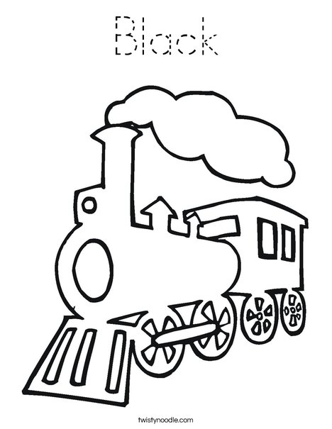 Steam Train Coloring Page