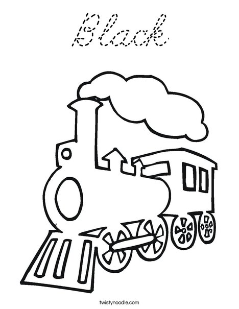 Steam Train Coloring Page