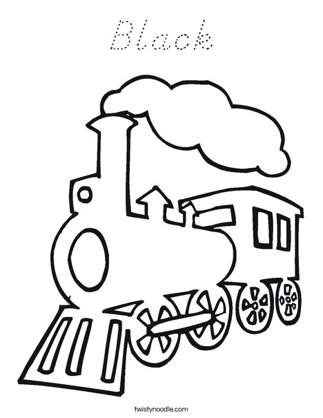Steam Train Coloring Page