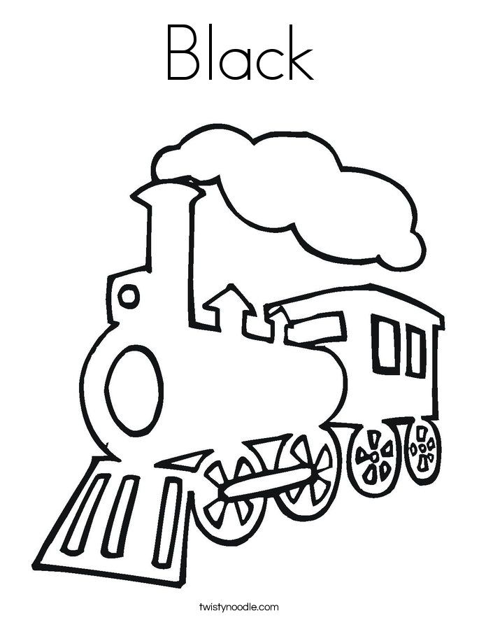 Black Coloring Page