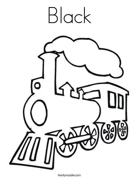 Steam Train Coloring Page