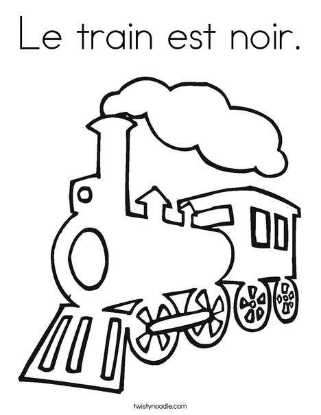 Steam Train Coloring Page