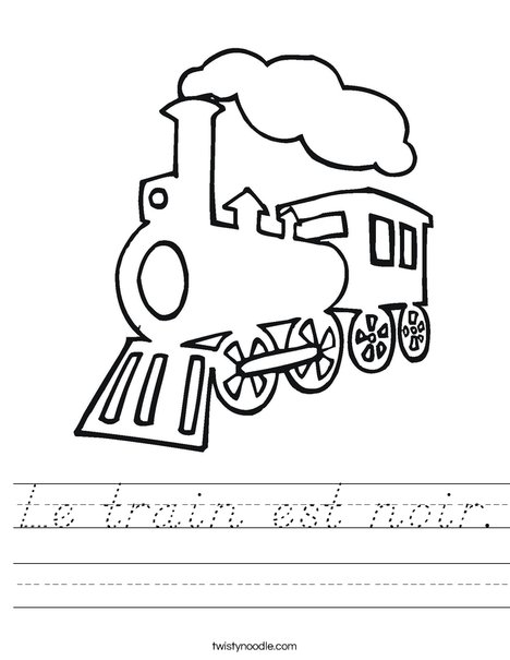 Steam Train Worksheet