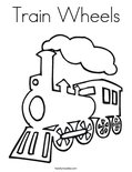 Train Wheels Coloring Page