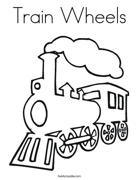 Steam Train Coloring Page