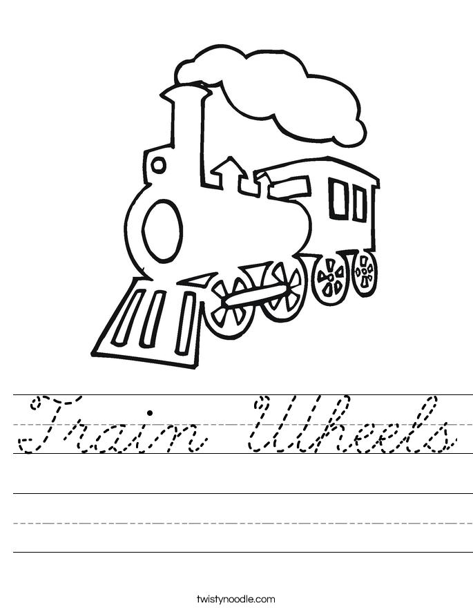 Train Wheels Worksheet