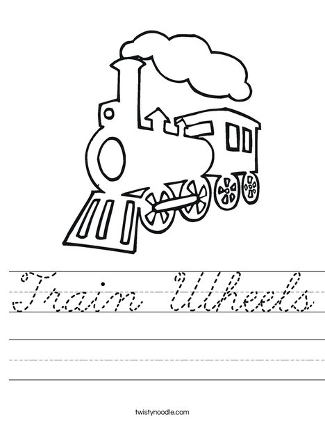 Steam Train Worksheet