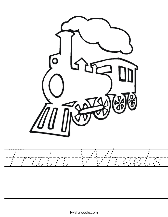 Train Wheels Worksheet