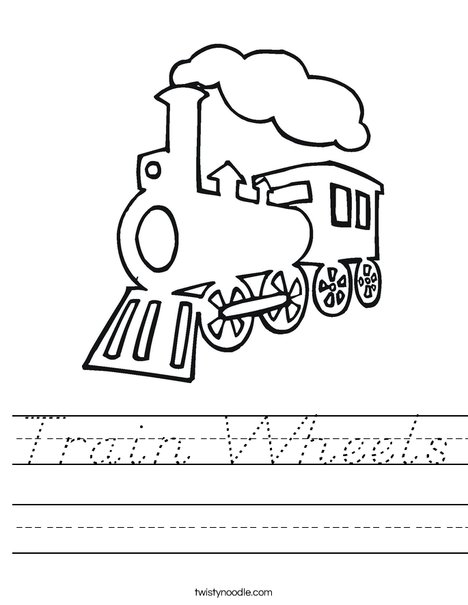 Steam Train Worksheet