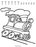 T T T T T T t t t t t t Coloring Page