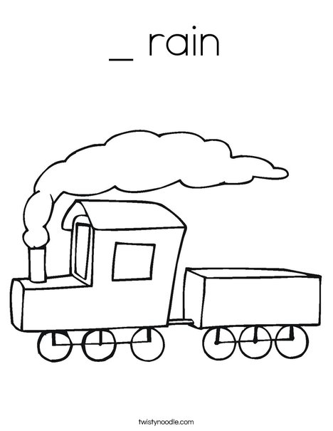 S is for Steam Coloring Page
