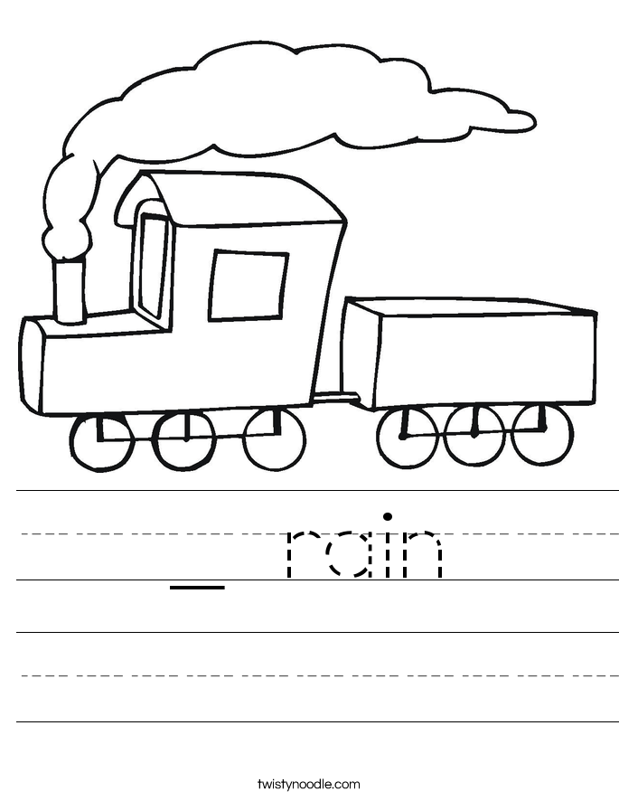 _ rain Worksheet - Twisty Noodle