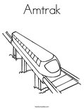 Amtrak Coloring Page