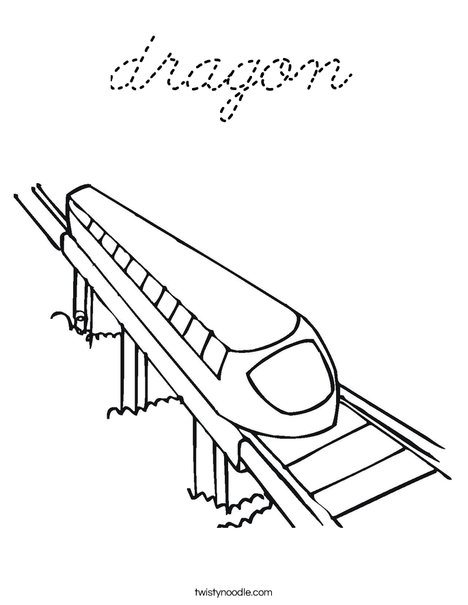 Subway Coloring Page