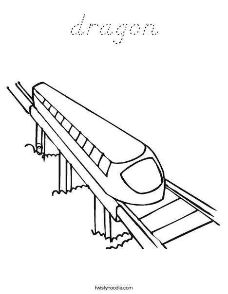 Subway Coloring Page