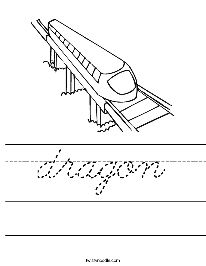 dragon Worksheet