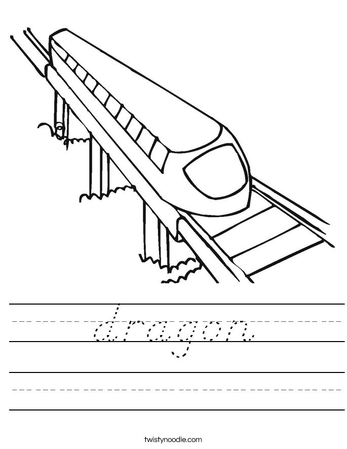 dragon Worksheet