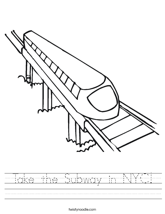 Take the Subway in NYC! Worksheet