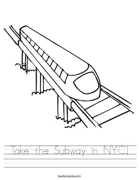 Subway Worksheet