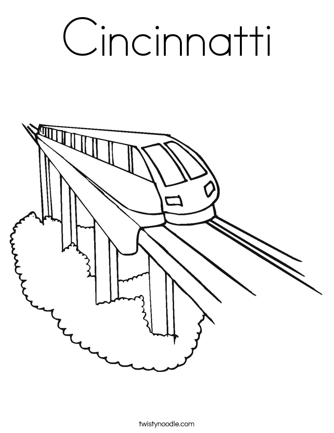Cincinnatti Coloring Page