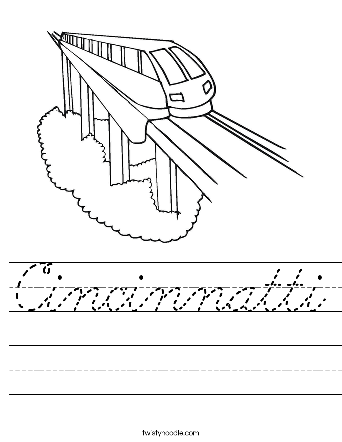 Cincinnatti Worksheet