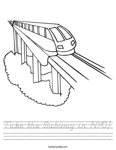 Passenger Train Worksheet