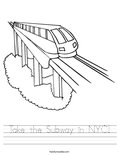 Take the Subway in NYC! Worksheet