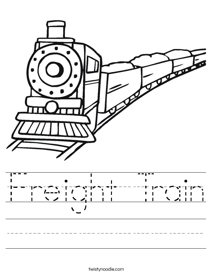 Freight Train Worksheet Twisty Noodle Freight Train Worksheet Twisty Noodle