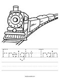 Freight Train Worksheet