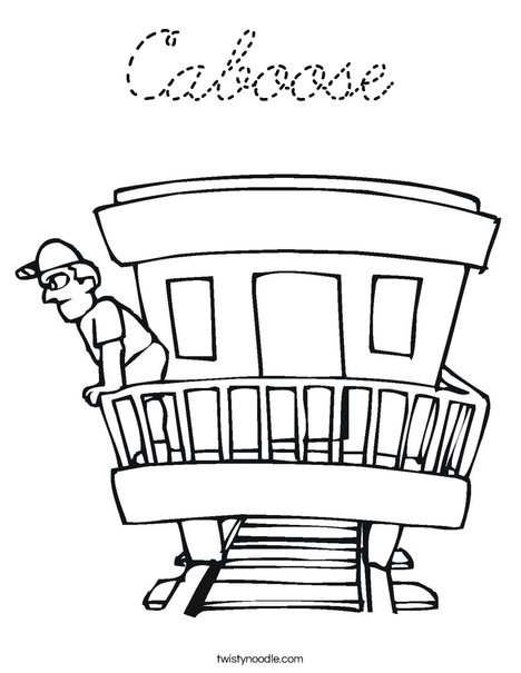 Conductor Coloring Page