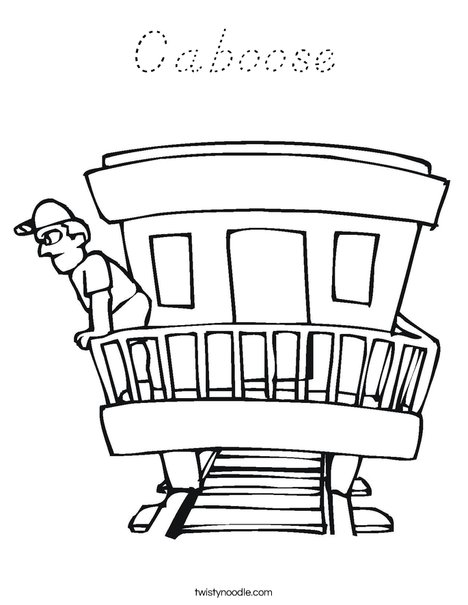 Conductor Coloring Page
