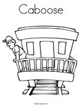 Caboose Coloring Page
