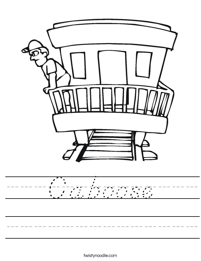 Caboose Worksheet