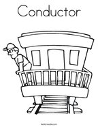 Conductor Coloring Page