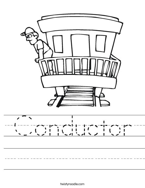 Conductor Worksheet