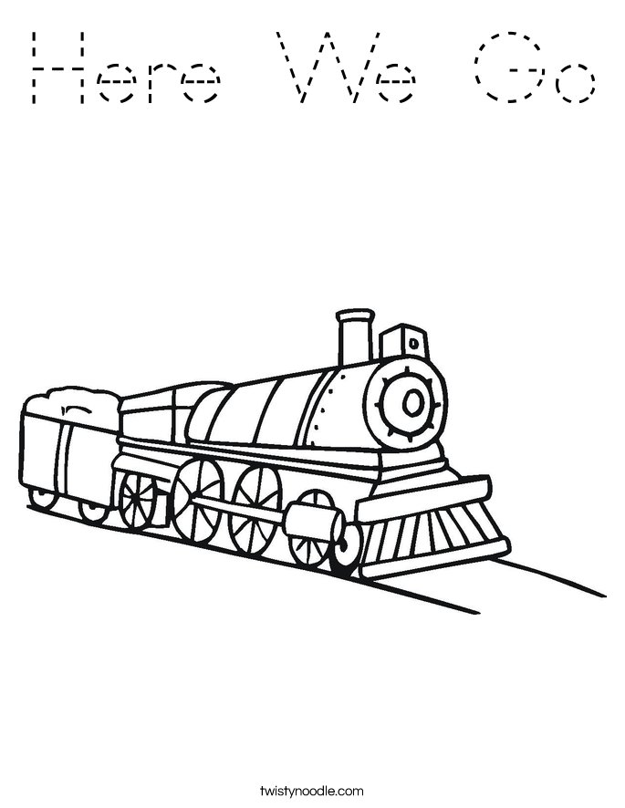 Here We Go Coloring Page