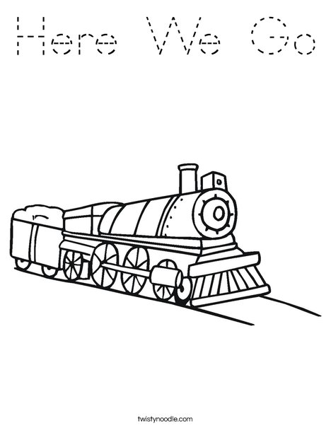 Choo Choo Train Coloring Page