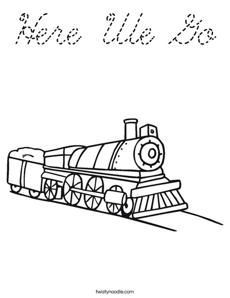 Choo Choo Train Coloring Page