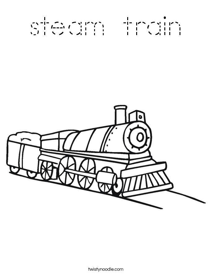steam train Coloring Page