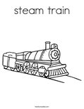 steam train Coloring Page