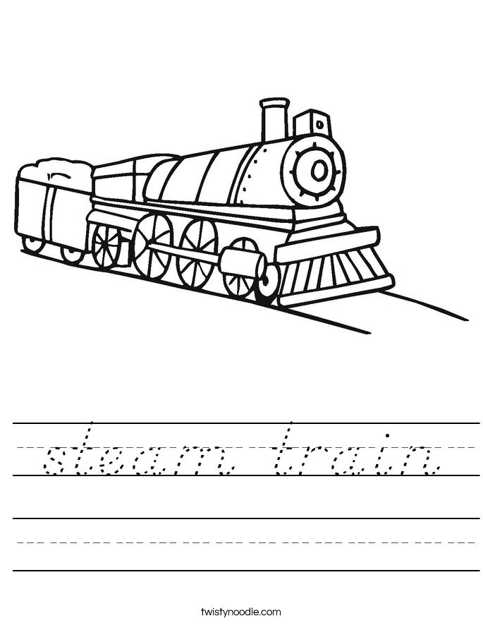steam train Worksheet