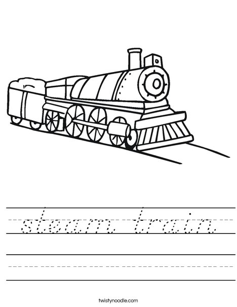 Choo Choo Train Worksheet
