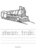 steam train Worksheet