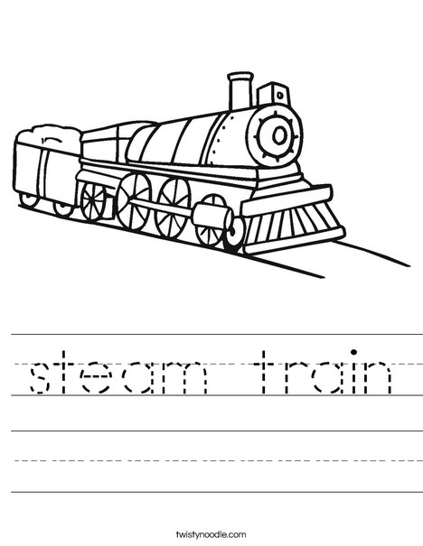 Choo Choo Train Worksheet