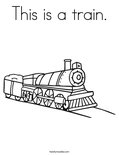 This is a train.Coloring Page